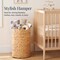 Best Choice Products Scalloped Large Round Laundry Hamper, Handwoven Laundry Basket & Organizer